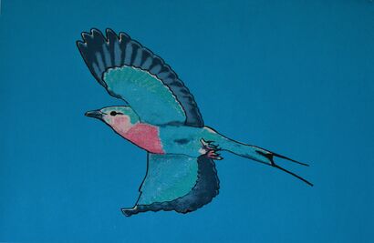 Lilac Breasted Roller - a Paint Artowrk by Susan Walsh